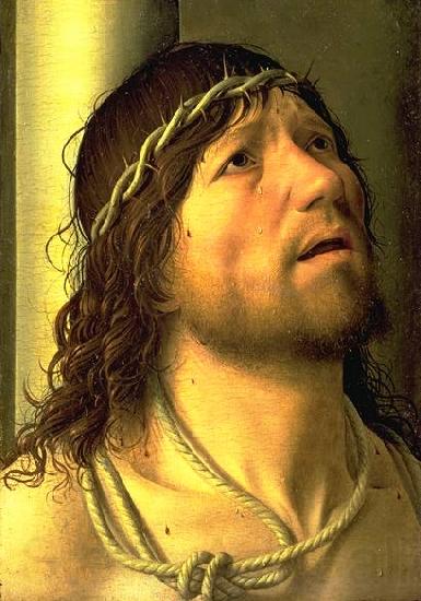 Antonello da Messina Christ at the Column (detail) Norge oil painting art